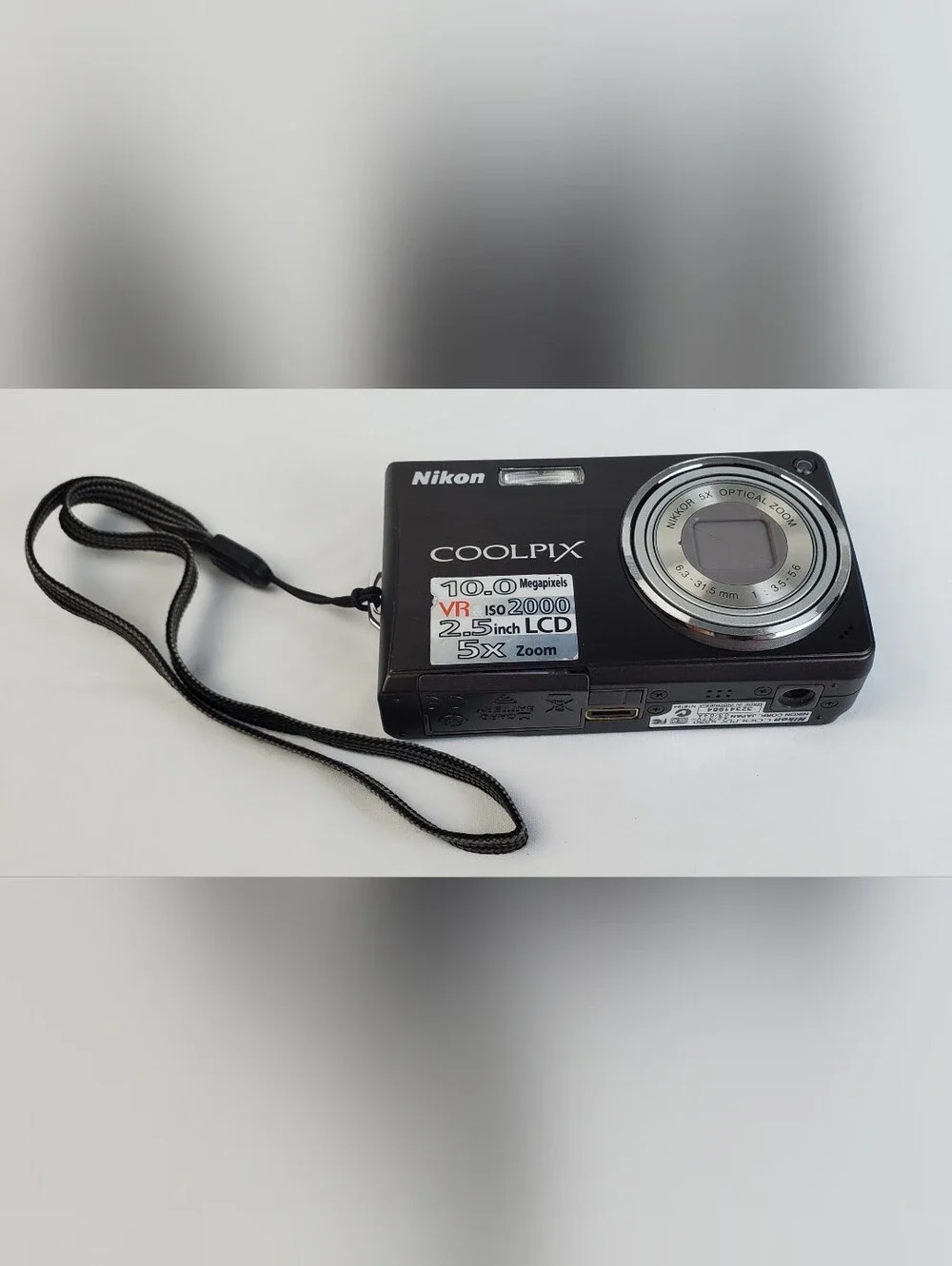 Nikon Coolpix S550 10.0MP Digital Camera Battery Charger Cords Book w/Case WORKS